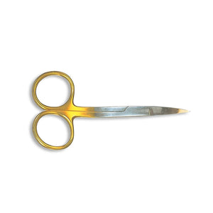 Madeira 020N9478 High-quality Double Curved Embroidery Scissors 10.5cm, 22 carat Gold-Plated