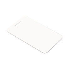 Load image into Gallery viewer, Unisub 4624 Aluminum Semi-Gloss White Bag Tag- Rectangle 2 Sided 1.75”x 3.5" / 44 x 89 mm 50/CS