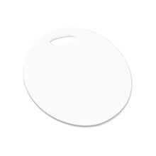 Load image into Gallery viewer, Unisub 5507 FRP Gloss White Bag Tag - Round 2 Sided 4 inch / 102 mm Round 50/CS