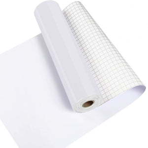 Adhesive Vinyl Glossy White Plotter Film Vinyl for Brother ScanNCut, Glossy White 30.5 cm x 5m Vinyl Roll for Craft Cutters