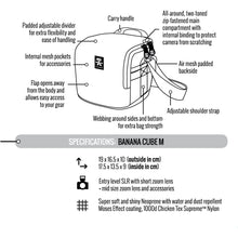 Load image into Gallery viewer, Crumpler BC-M-003 Banana Cube M for Entry level SLR Camera with short zoom lens- Red