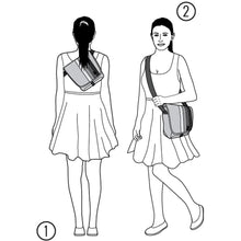 Load image into Gallery viewer, Crumpler DDS-M-001 Dinky Di Sling Bag M Dull Black / Dk. Mouse Grey fits iPad 9.7-inch