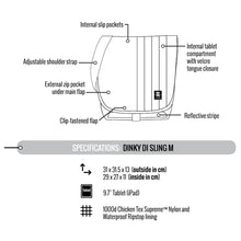 Load image into Gallery viewer, Crumpler DDS-M-001 Dinky Di Sling Bag M Dull Black / Dk. Mouse Grey fits iPad 9.7-inch