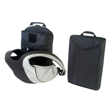 Load image into Gallery viewer, Crumpler DS-002 The Dark Side Backpack fits 12–17-inch Laptops- Silver Oatmeal / Grey Black.