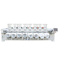 Load image into Gallery viewer, Fortever FT-1208H 8 Head 12 Needle Industrial Embroidery Machine 400x450 Embroidery Area.