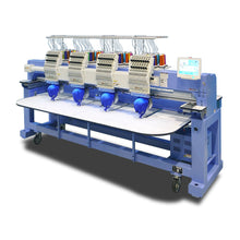 Load image into Gallery viewer, HappyJapan HCR3-X1504-45 4 Head 15 Needle Industrial Embroidery Machine-Made in Japan.