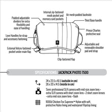 Load image into Gallery viewer, Crumpler JP7500-001 Jackpack 7500 for DSLR Camera-Dull Black/Dark Mouse Grey.