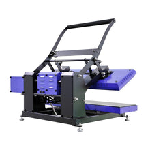 Load image into Gallery viewer, MT LZP-40DH Double Heat Platens Lanyard Heat Press without Manual Feeding Device, 25x100cm, only 220V with wall-in plug (Blue and Black), Red part is changed to Blue