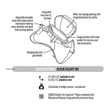 Load image into Gallery viewer, Crumpler QE150-005 Quick Escape 150 Camera Bag for Camcorder or Bridge Camera-Camaflouge