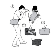 Load image into Gallery viewer, Crumpler QES-002 Quick Escape Camera Sling Bag for DSLR Camera-Dk. Mouse Grey