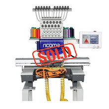 Load image into Gallery viewer, Ricoma RCM-1201TC-7S Single Head 12 Needle Embroidery Machine Lightly Used