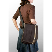 Load image into Gallery viewer, Crumpler SANS-001 Saturday Night Suit Leather Bag fits MacBook Air 13-inch-Off White/Black