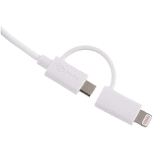 Load image into Gallery viewer, Sigma SLMC1002N1W Lightning & MicroUSB 2 in 1 cable 100cm White