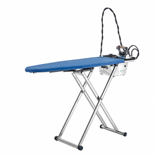 Load image into Gallery viewer, Battistella Sole M Foldable iron board with vacuum, blowing and heating options, with manual stainless steel boiler and iron