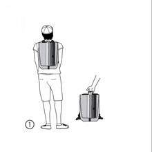 Load image into Gallery viewer, Crumpler DDSBP-L-006 Dinky Di Stripy Backpack L fits 15-inch Laptops-Dk. Navy / Dk. Lime.