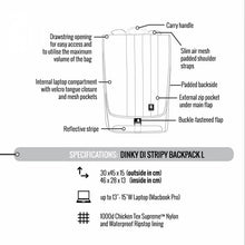 Load image into Gallery viewer, Crumpler DDSBP-L-006 Dinky Di Stripy Backpack L fits 15-inch Laptops-Dk. Navy / Dk. Lime.