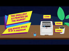 Load and play video in Gallery viewer, OKI C844nw A3 Laser Color LED Printer for Printing on Business cards, Posters and Banners.