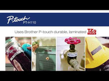 Load and play video in Gallery viewer, Brother PT-H110 White P-Touch Label Printer prints in English/Arabic  upto 12mm width Tape for Home and Small Office