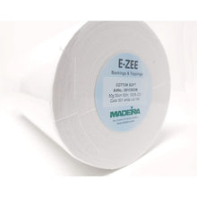 Load image into Gallery viewer, Madeira 051CS53W E-ZEE Cotton Soft Tear- Away Backing For Light, Medium and Heavy Woven Fabrics, as well as Caps 50g 30cmx 6x50m