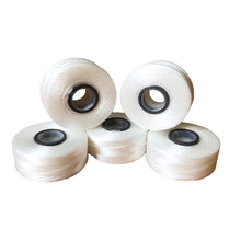 Load image into Gallery viewer, Madeira 317501 Magnetic Core Pre-wound Bobbins for Commercial and Industrial Embroidery Machines 144 x 135m 501 White