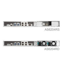 Load image into Gallery viewer, Asustor AS6204RS Terastation 4-Bay NAS, Intel Celeron Quad-Core, 4GB SO-DIMM DDR3L,GbE x 4, USB 3.0 x 4,