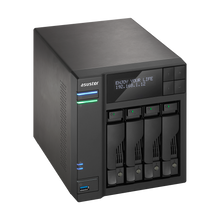 Load image into Gallery viewer, Asustor AS6204T Terastation 4-Bay NAS, Intel Celeron Quad-Core, 4 GB SO-DIMM DDR3L,GbE x 2, USB 3.0 & eSATA