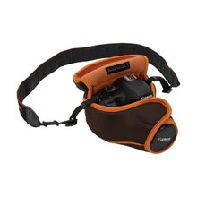 Load image into Gallery viewer, Crumpler BHS-002 Banana Hammock S Fits a Small SLR camera with a small/standard size lens- Espresso/Orange