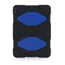 Griffin GB36403 Survivor Case for iPad Air-Black/Blue  ، تحميل الصورة في عارض المعرض

