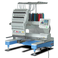 Load image into Gallery viewer, HappyJapan HCD3E-1501-40 Single Head 15 Needle Computerised Full Industrial Embroidery Machine -Made in Japan
