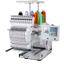 Load image into Gallery viewer, HappyJapan HCS3-1201-30 Single Head 12 Needle Computerised Embroidery Machine-Made in Japan.