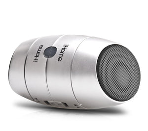 iHome IHM79SE Rechargeable Mini Speakers-Silver