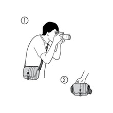 Load image into Gallery viewer, Crumpler JP1500-001 Jackpack Camera Bag 1500 for Bridge and System Cameras -Dull Black/Dark Mouse Grey