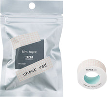 Load image into Gallery viewer, King Jim TPT15-004 TEPRA Lite Film Tape Width 15mm Check Red-Made in Japan