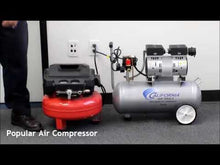 Load and play video in Gallery viewer, CAT-05510SE 1HP Ultra Quiet Oil-Free Air Compressor