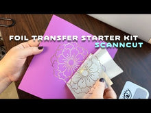 Load and play video in Gallery viewer, Brother CAFTSPNK1 ScanNCut Foil Transfer Sheet ACC Pink for CM900, SDX1200 and all types of Cutters.