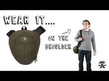 Load and play video in Gallery viewer, Crumpler JBO200-006 Jimmy Bo Camera Bag 200 for Camcorder Camera or SLR Camera Java Brown / Pumpkin Orange