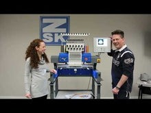 Load and play video in Gallery viewer, ZSK Sprint 6 12-Needle Universal Portal Tubular Embroidery Machine-Made in Germany
