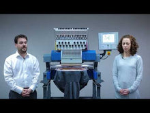 Load and play video in Gallery viewer, ZSK Sprint 7 XL 18-Needle Universal Portal Tubular Embroidery Machine - Made in Germany