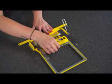 Load and play video in Gallery viewer, Hooptech Slimline 1 Rail Mounted Clamping System 6 x 5.inch Window Set for Brother