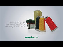 Load and play video in Gallery viewer, Madeira 9241971 POLYNEON NO.60 1500m Embroidery Thread - Saffron