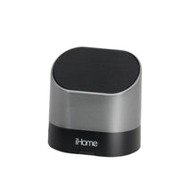 Load image into Gallery viewer, iHome iHM63 Portable Rechargeable Mini Speaker Silver for iPhone,Laptop and MP3 Player