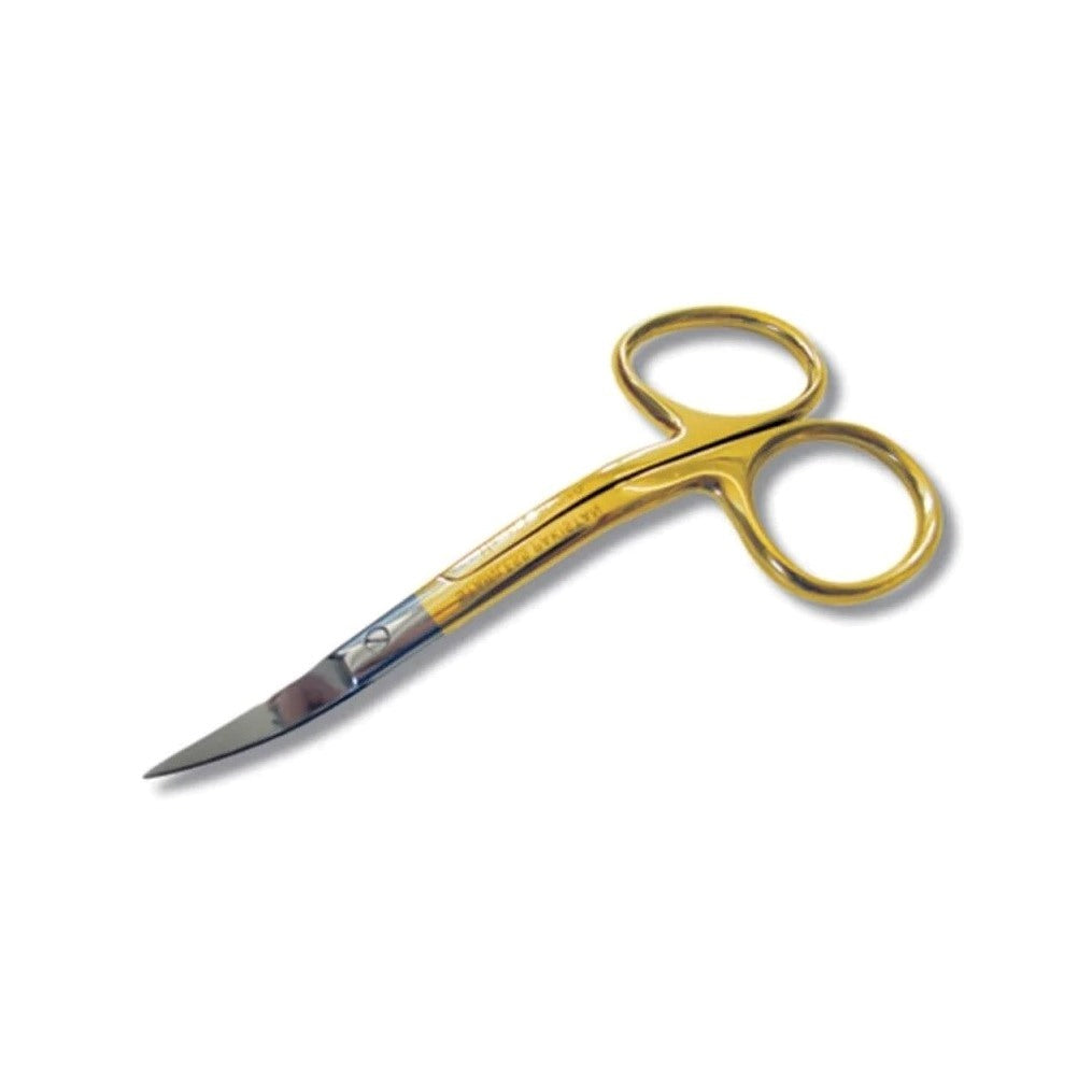 Madeira 020N9478 High-quality Double Curved Embroidery Scissors 10.5cm, 22 carat Gold-Plated