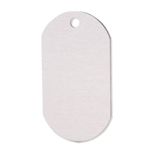 Unisub Aluminium Gloss Clear ID Tag 1.17 x 2.02 inch / 29.77 x 51.2 mm 50/CS  ، تحميل الصورة في عارض المعرض

