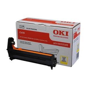 OKI EP-CART Image Drum for C610 / C610DN / C610DM -Yellow Yields 20000 pages of A4