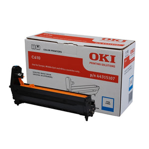 OKI EP-CART Image Drum for C610 / C610DN / C610DM -Cyan Yields 20000 pages of A4