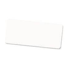 Unisub Aluminum Gloss White Name Badge w/Round .125&quot; Corners 1&quot;x3&quot; / 25 x 76 mm 100/CS  ، تحميل الصورة في عارض المعرض

