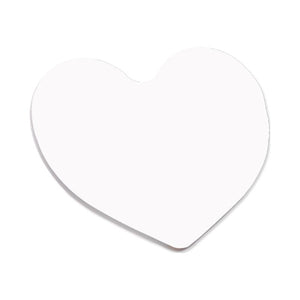 Unisub FRP Gloss White Magnet - Heart w/1" Magnet 2.5"x 2.25" / 64 x 57 mm 50/CS