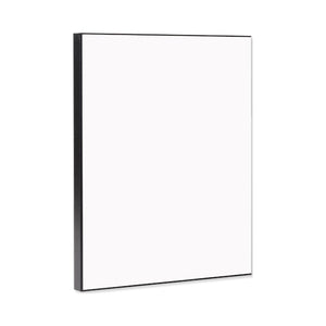 Unisub MDF Gloss White Plaque W/Black Flat Edge 8 X 10 inch / 203.2 X 254mm 14/CS