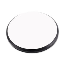 Unisub MDF Gloss White Round Plaque W/Black Edge 8.125&quot; / 206.3 mm Round 12/CS  ، تحميل الصورة في عارض المعرض

