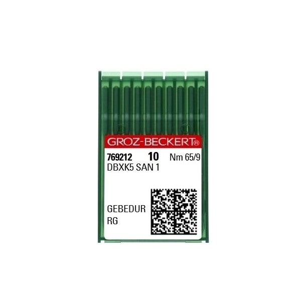 Madeira 022065RG DBXK5 SAN 1 (769212) 65RG 65/9 Needles for ZSK, Happy and Ricoma Single and Multi-Head Industrial Embroidery Machines - Pack of 10